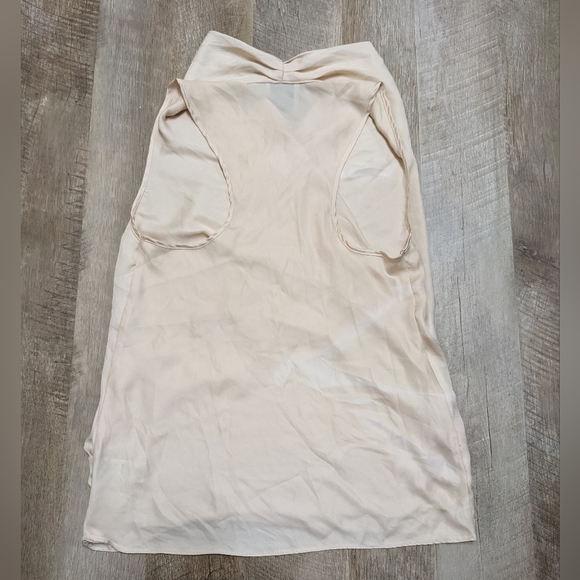Asos Creamy Beige Sleeveless Drapey Blouse - Picture 10 of 10